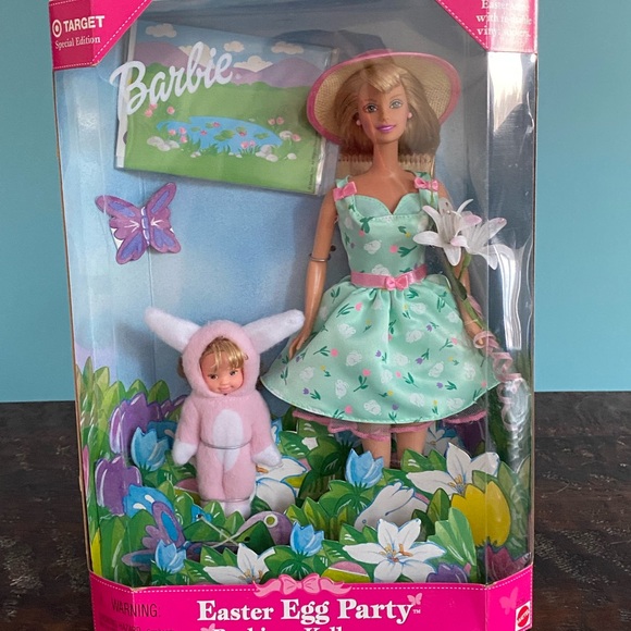 Sold! Vintage Easter Egg Party Barbie and Kelly Doll Gift Set 1999 Mattel NRFB - Picture 5 of 7